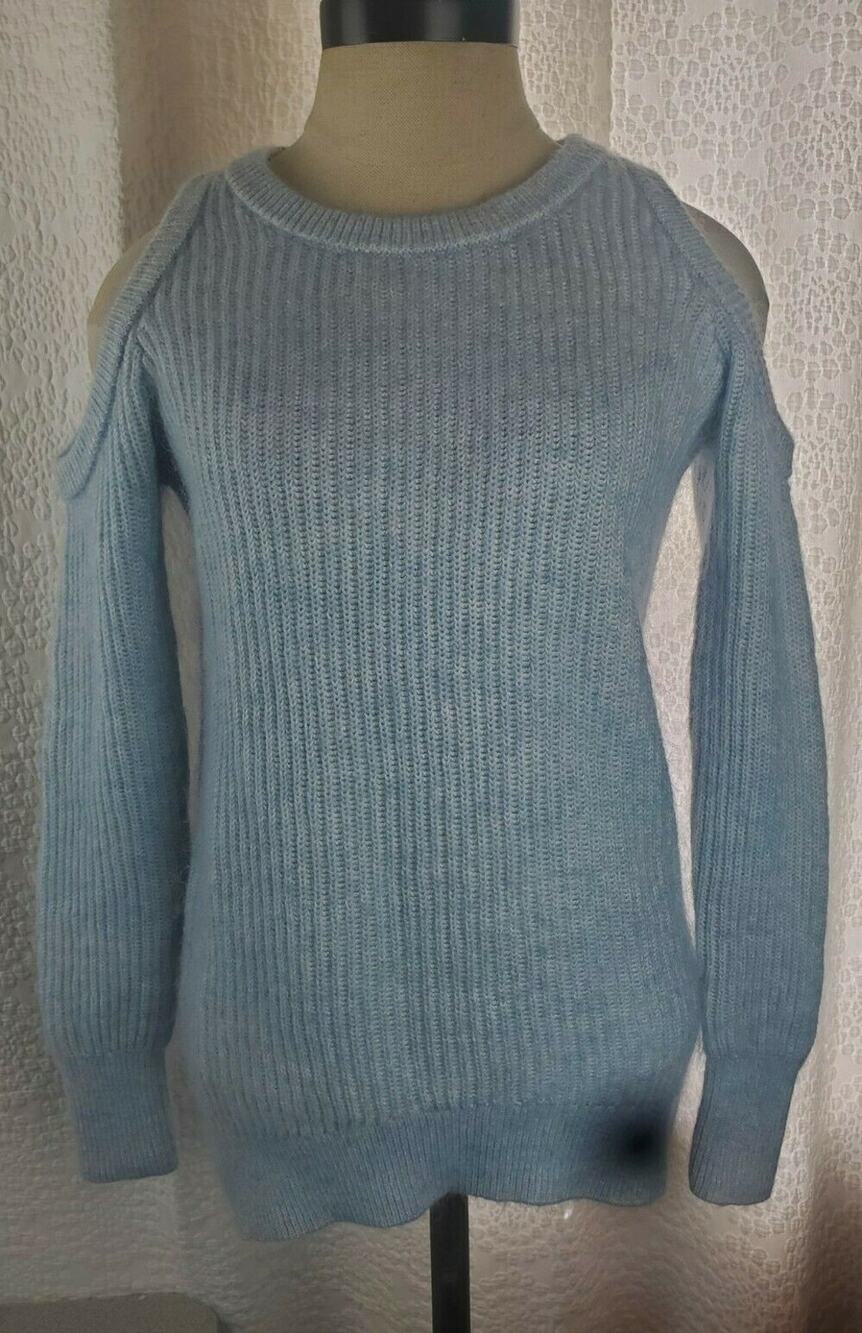 Michael Kors knit-Sweater Cold Shoulder Light Blue size S